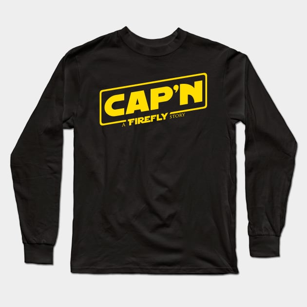 Cap'n A Firefly Story Long Sleeve T-Shirt by bigdamnbrowncoats